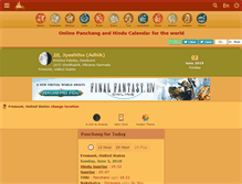 Tablet Screenshot of drikpanchang.com